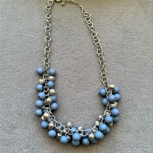 Elegant Blue Beaded Necklace